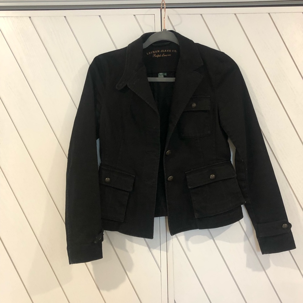Ralph Lauren Black denim jacket Petite